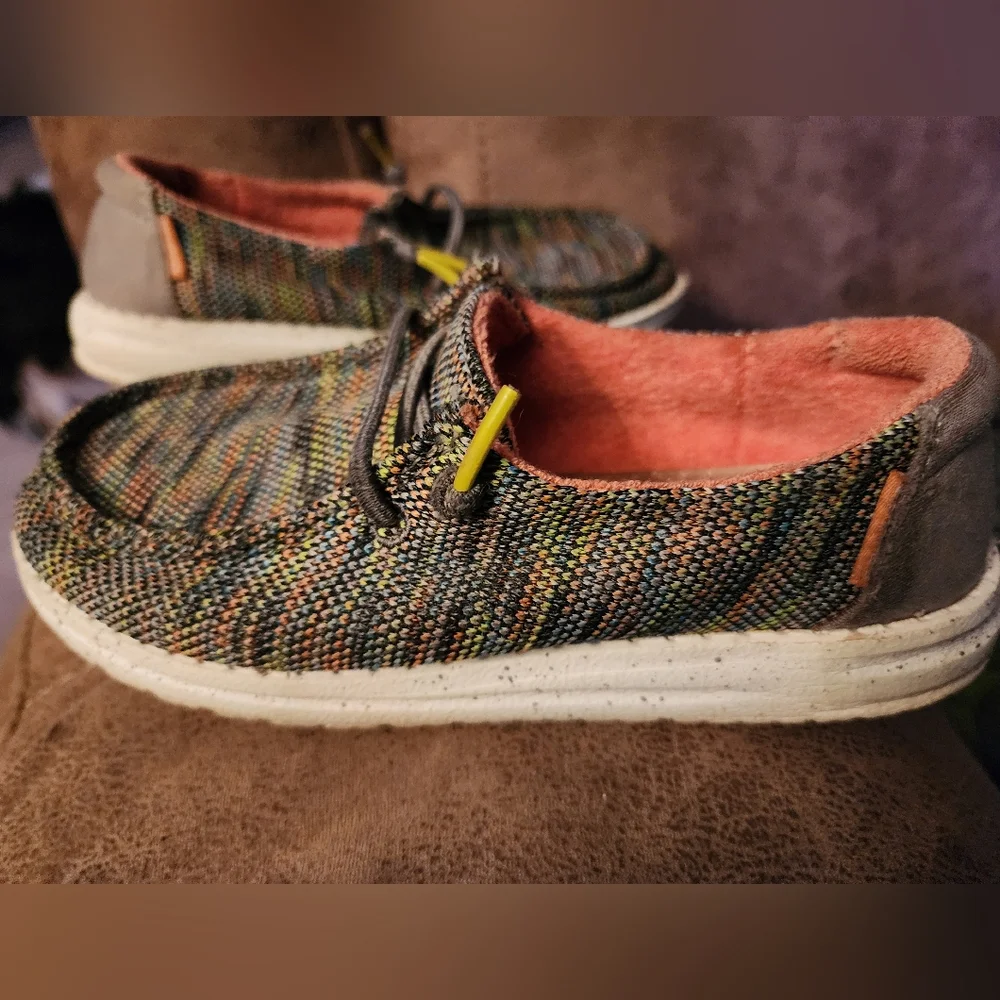 Hey Dude Pink Moccasins Comfortable Slip-On Shoes